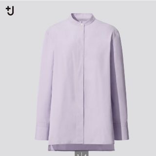 ユニクロ(UNIQLO)の【限定値下】UNIQLO　+J　スーピマコットンスタンドカラーシャツ　S　未使用(シャツ/ブラウス(長袖/七分))