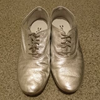 レペット(repetto)のレペットrepettoレースアップシューズ37シルバー(バレエシューズ)