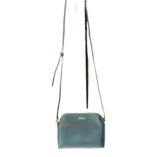 Furla(フルラ)のFURLA ショルダーバッグ ボエム ポシェット レザー 金ロゴ 黒 レディースのバッグ(ショルダーバッグ)の商品写真