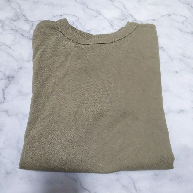 GU(ジーユー)の【匿名配送】タグ付き GU コットンクールネックTシャツ ZARA GRL メンズのトップス(Tシャツ/カットソー(半袖/袖なし))の商品写真