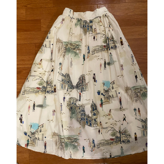 Ameri VINTAGE(アメリヴィンテージ)のMEDI MALAGA PLENTIFUL FLARED SKIRT レディースのスカート(ロングスカート)の商品写真