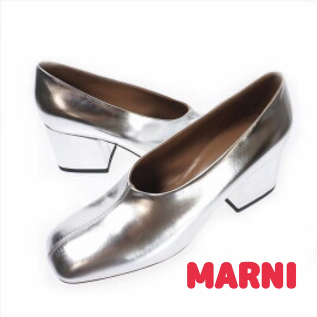 Marni(マルニ)のMARNI / マルニ　スクエアトゥパンプス　36 レディースの靴/シューズ(ハイヒール/パンプス)の商品写真