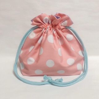 パステルピンクドット❤︎お弁当袋(弁当用品)