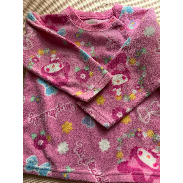 マイメロディ(マイメロディ)の専用☆ 90フリースパジャマ♡マイメロディ キッズ/ベビー/マタニティのキッズ服女の子用(90cm~)(パジャマ)の商品写真