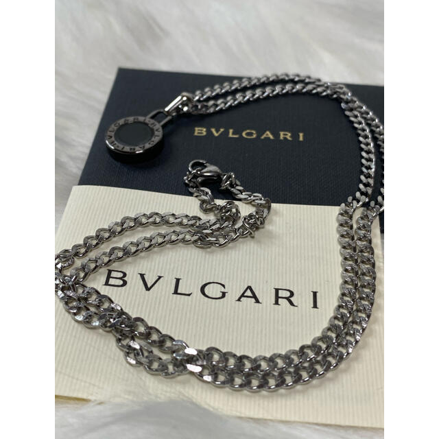 【新品正規品】BVLGARI ペンダント チャーム +チェーン 革紐 ネックレス