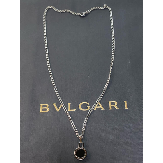 【新品正規品】BVLGARI ペンダント チャーム +チェーン 革紐 ネックレス