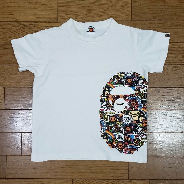 A BATHING APE(アベイシングエイプ)の【訳あり】BAPE KIDS ⭐️ Tシャツ 120 キッズ/ベビー/マタニティのキッズ服男の子用(90cm~)(Tシャツ/カットソー)の商品写真