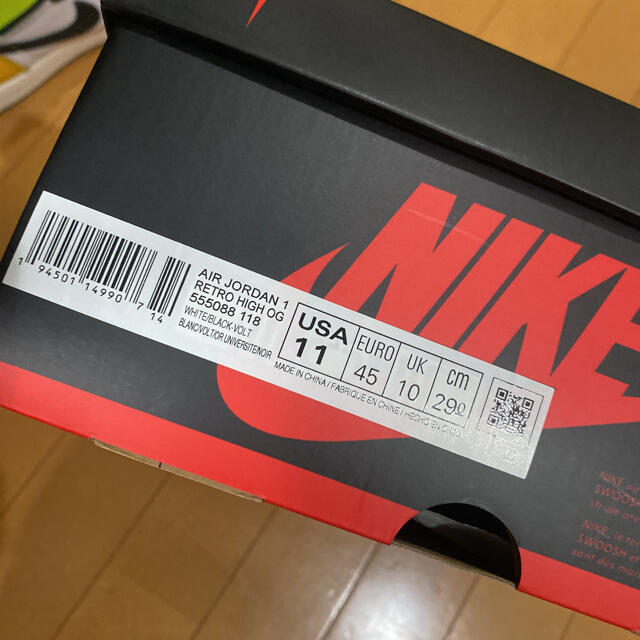 Nike Air Jordan 1 RetroHigh OG Volt Gold メンズの靴/シューズ(スニーカー)の商品写真