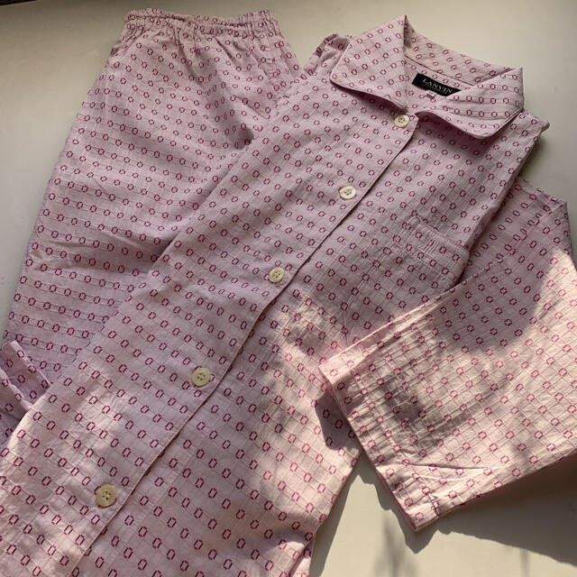 LANVIN - LANVINランバン 長袖レディース Mサイズパジャマ美品 LANVIN - LANVINランバン 長袖レディース Mサイズパジャマ美品