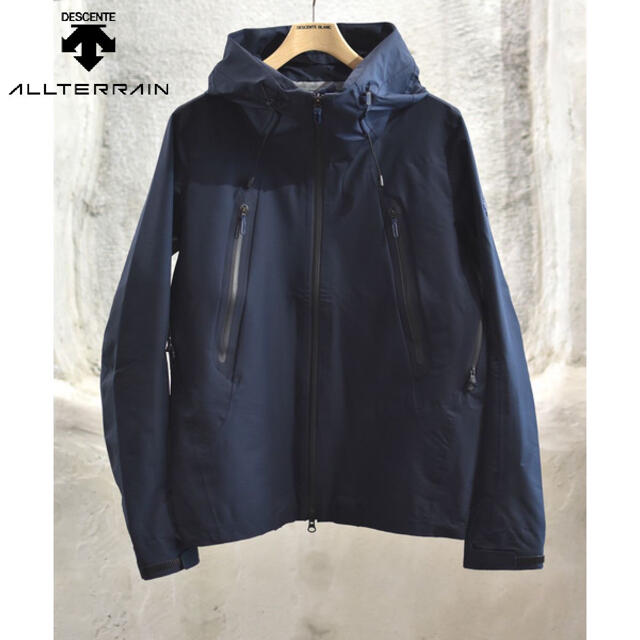 新品未使用タグ付きColor新品 DESCENTE ALLTERRAIN ハードシェルジャケット ネイビー