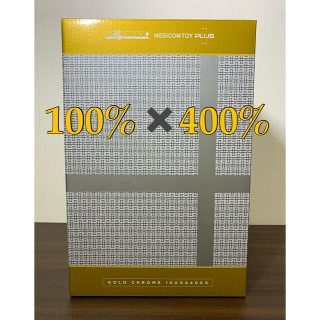 MEDICOM TOY - BE@RBRICK  GOLD CHROME Ver. 100％ & 400％