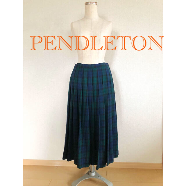 【PENDLETON ペンドルトン】グリーンチェックスカート