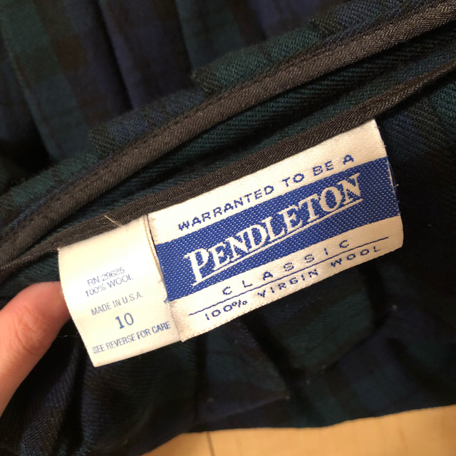【PENDLETON ペンドルトン】グリーンチェックスカート 3