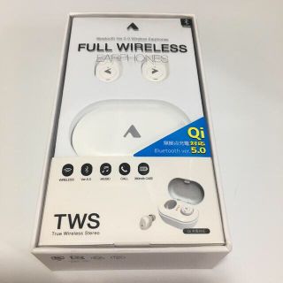 Bluetooth 5.0 ワイヤレスイヤホン　TWS BTW-A8000 W(ヘッドフォン/イヤフォン)