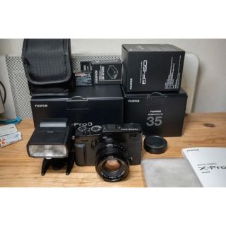富士フイルム - FUJI FILM X-PRO3 DRBLACK +レンズ+ ストロボオマケの