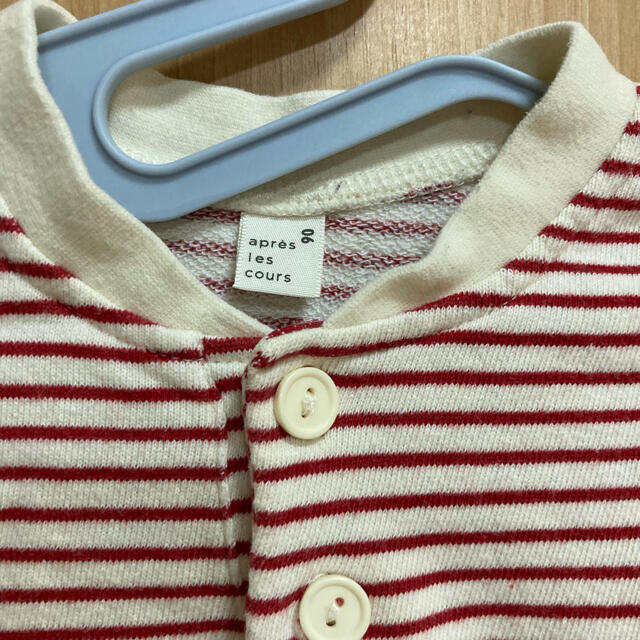 F.O.KIDS(エフオーキッズ)のボーダー　トレーナー　アプレレクール　90 キッズ/ベビー/マタニティのキッズ服女の子用(90cm~)(Tシャツ/カットソー)の商品写真