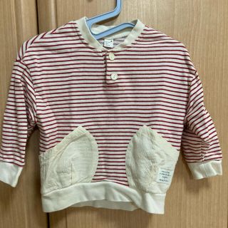 エフオーキッズ(F.O.KIDS)のボーダー　トレーナー　アプレレクール　90(Tシャツ/カットソー)