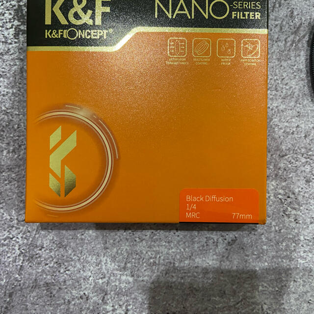 K&F Concept NANO-X ブラックミスト1/4 フィルター77mm 2