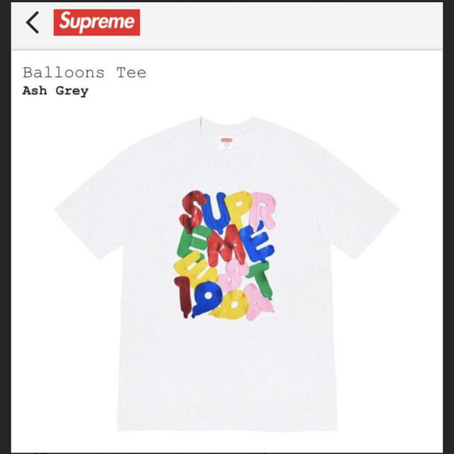 Supreme(シュプリーム)のSupreme Balloons TeeシュプリームバルーンTシャツ白 メンズのトップス(Tシャツ/カットソー(半袖/袖なし))の商品写真