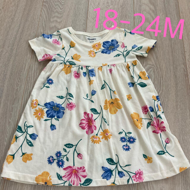 Old Navy(オールドネイビー)のOLD NAVY 花柄ワンピース キッズ/ベビー/マタニティのキッズ服女の子用(90cm~)(ワンピース)の商品写真