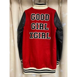 エックスガール(X-girl)の正規店購入 X-GIRL ブルゾン　赤　黒　牛革(ブルゾン)