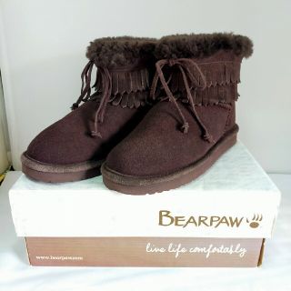 ベアパウ(BEARPAW)のベアパウ ムートンブーツ シスル 23cm USAサイズ6 チョコレート ブラウ(ブーツ)