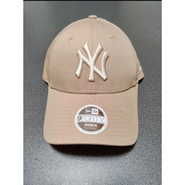 【海外限定】日本未発売 ニューエラ 帽子　キャップ NY ヤンキース ベージュ