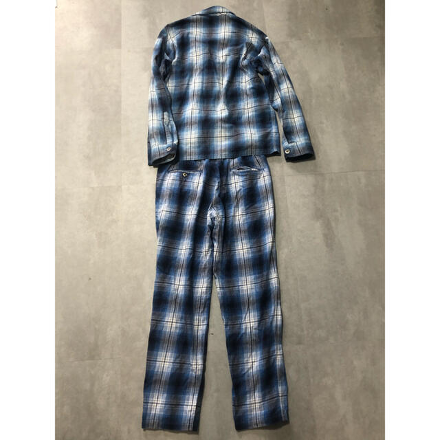 UNUSED(アンユーズド)のUNUSED ombre check pajama 上下 セットアップ メンズのトップス(シャツ)の商品写真