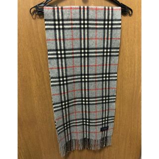 バーバリー(BURBERRY)のバーバリー　100%カシミア　グレーチェック(マフラー/ショール)