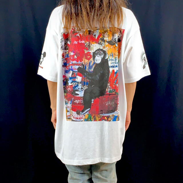 新品 前後 ビッグプリント & 両肩 柄リクエストOK レッチリetc Tシャツ メンズのトップス(Tシャツ/カットソー(半袖/袖なし))の商品写真