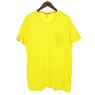 プーマ(PUMA)のプーマ PUMA フェラーリ Tシャツ カットソー 半袖 Vネック 黄 XXL(Tシャツ/カットソー(半袖/袖なし))