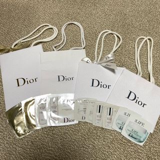 クリスチャンディオール(Christian Dior)のクリスチャンディオール　ショップ袋4枚　試供品10個　セット(サンプル/トライアルキット)