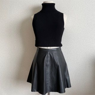 ビーシービージーマックスアズリア(BCBGMAXAZRIA)の【BCBGMAXAZRIA】ビーシービージーマックスアズリアレザースカート(ミニスカート)