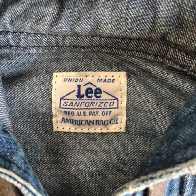 【美品】LEE×AMERICAN RAG CIE 別注フード付きデニムブルゾン