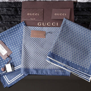 グッチ(Gucci)のGucci グッチ スカーフ ３枚セット(バンダナ/スカーフ)