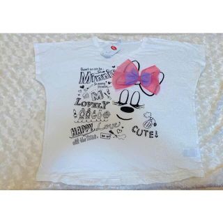 ミニーマウス(ミニーマウス)の値下げ！ディズニーストア　ミニーちゃん　Tシャツ　M  リボン(Tシャツ(半袖/袖なし))