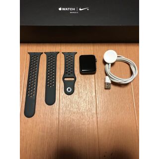 アップルウォッチ(Apple Watch)のApplewatch series3 NIKE グレー 42mm (腕時計(デジタル))