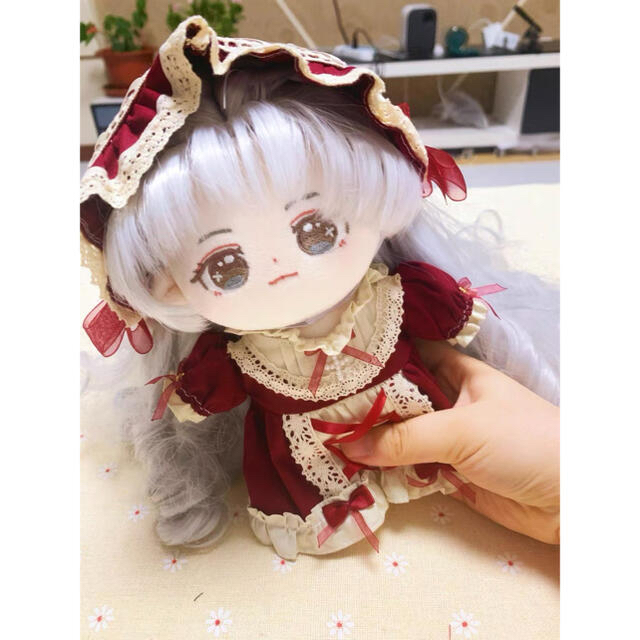 A1020★20cmぬいぐるみ ぬい服 コスチューム 宮廷風ドレス 4色 エンタメ/ホビーのおもちゃ/ぬいぐるみ(ぬいぐるみ)の商品写真