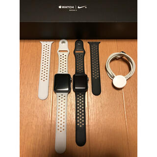 アップルウォッチ(Apple Watch)のApplewatch series3 NIKE+ グレー  38mmと42mm (腕時計(デジタル))