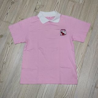 ダブルシー(wc)の👚WC イチゴミルク襟付きTシャツ F(ポロシャツ)