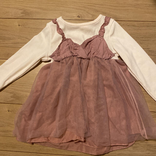 しまむら(シマムラ)のしまむら⭐︎チュール キッズ/ベビー/マタニティのキッズ服女の子用(90cm~)(Tシャツ/カットソー)の商品写真