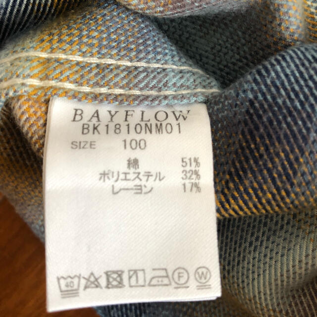 BAYFLOW(ベイフロー)のベイフロー　チェックシャツ　100 キッズ/ベビー/マタニティのキッズ服男の子用(90cm~)(その他)の商品写真