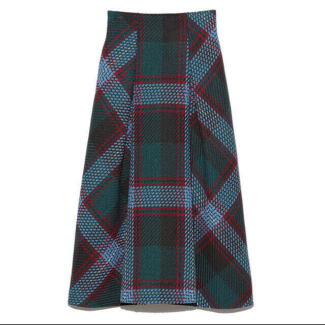 SNIDEL(スナイデル)の新品　スナイデル　ロービングチェックフレアスカート レディースのスカート(ロングスカート)の商品写真