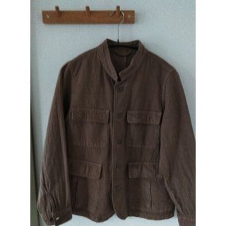 ネストローブ(nest Robe)のネストローブ　綿麻ジャケット(ノーカラージャケット)