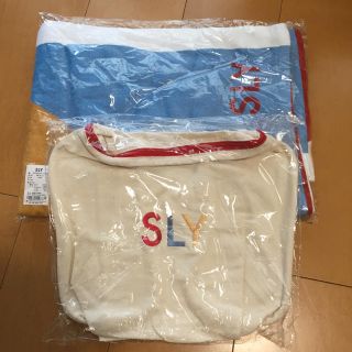 スライ(SLY)の値下げ！SLYノベルティ バスタオル＆ポーチセット(タオル/バス用品)