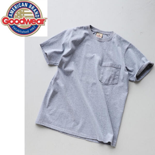 グッドウェア  Goodwear / Pocket Tee USA製 グレー