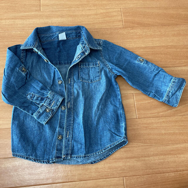 Old Navy(オールドネイビー)のデニムシャツ⭐︎子供服oldnavy キッズ/ベビー/マタニティのキッズ服女の子用(90cm~)(ブラウス)の商品写真