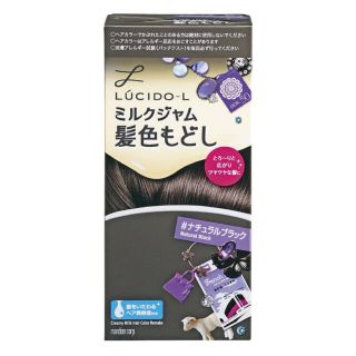 マンダム(Mandom)のルシード・エル ミルクジャム髪色もどし ナチュラルブラック(1セット)(カラーリング剤)