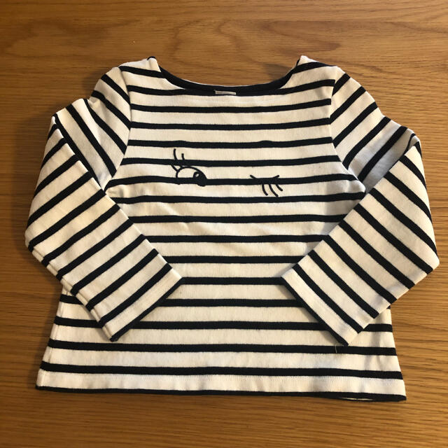 PETIT BATEAU(プチバトー)のプチバトー マリニエール　長袖カットソー　4ans  キッズ/ベビー/マタニティのキッズ服女の子用(90cm~)(Tシャツ/カットソー)の商品写真