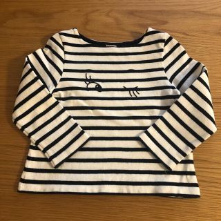 プチバトー(PETIT BATEAU)のプチバトー マリニエール　長袖カットソー　4ans (Tシャツ/カットソー)